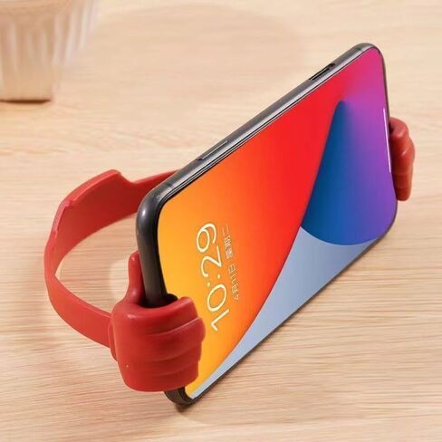 1pc Polychrome Universal Creative Phone Stand, Thumb Holder，Lazy Stand（Purple） in Saudi Arabia