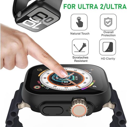 2-Pack Case Covers for Apple Watch – Full Coverage Protective Bumper Shells for Daily Wear, Workouts, and Travel – Durable Snap-On Watch Face Guards with Precise Cutouts and Scratch Resistance in Saudi Arabia