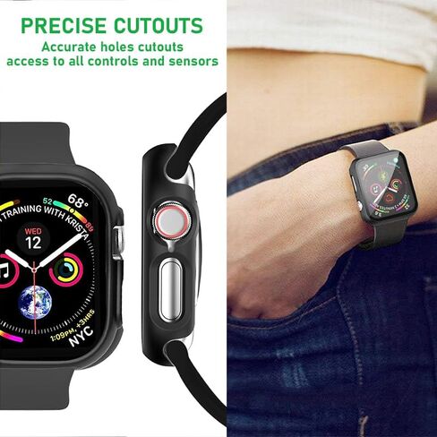 2-Pack Case Covers for Apple Watch – Full Coverage Protective Bumper Shells for Daily Wear, Workouts, and Travel – Durable Snap-On Watch Face Guards with Precise Cutouts and Scratch Resistance in Saudi Arabia