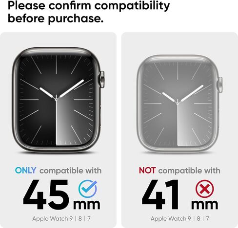 عبوتان من غطاء ساعة Apple، حافظة مدرعة متينة متوافقة مع iWatch SE/6/5/4 مقاس 44 ملم مع واقي شاشة مدمج من الزجاج المقوى الحساس للمس in Kuwait