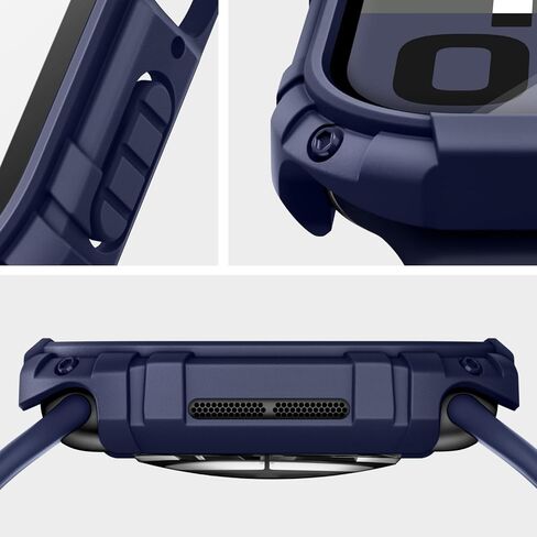 عبوتان من غطاء ساعة Apple، حافظة مدرعة متينة متوافقة مع iWatch SE/6/5/4 مقاس 44 ملم مع واقي شاشة مدمج من الزجاج المقوى الحساس للمس in Kuwait