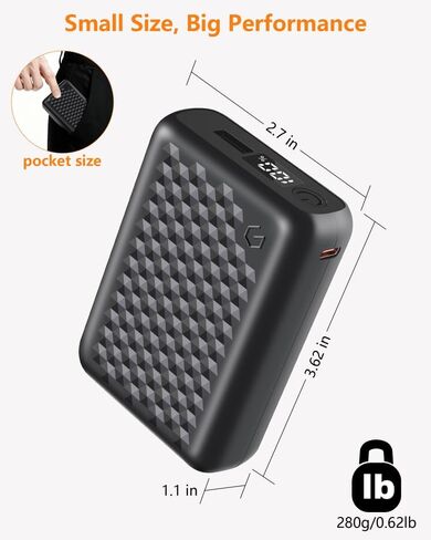 12V 18400mAh Heated Jacket Battery Pack Rechargeable Power Bank for Heating Coat UL Certified in Saudi Arabia
