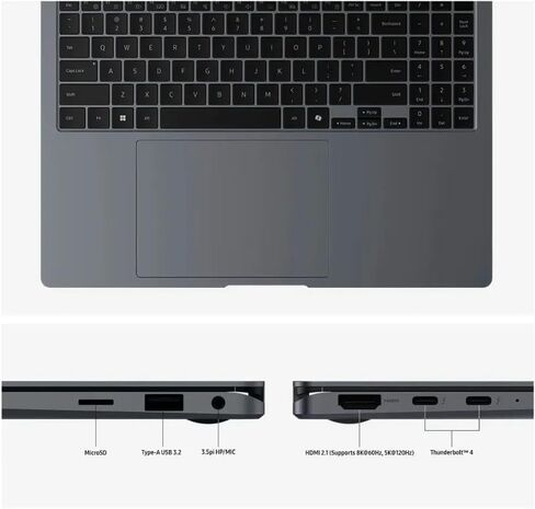 Samsung Galaxy Book4 Pro 360 كمبيوتر محمول 2 في 1 15.6 بوصة 120 هرتز 2.8K شاشة لمس Intel 16-Core Ultra 7 155H 16GB LPDDR5 4TB SSD Thunderbolt 4 WiFi 6E لوحة مفاتيح بإضاءة خلفية بصمة 1080p FHD كاميرا Win11 Home in Saudi Arabia