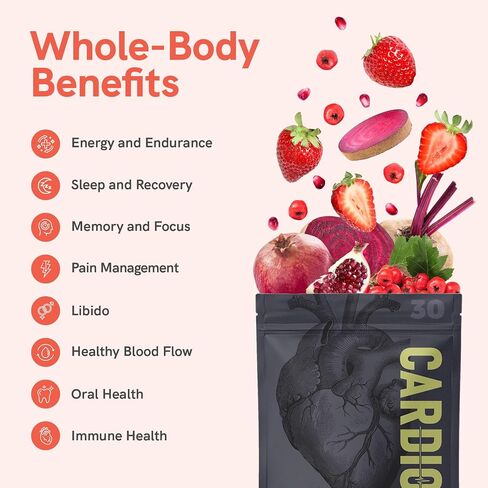 The Complete Nitric Oxide Solution - Nutritional Heart Healthy L-Arginine and Organic Beetroot Drink Mix, 30 Serving Pouch in Saudi Arabia