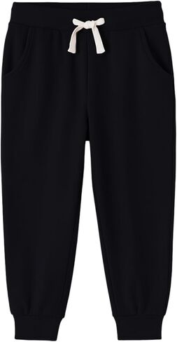 Hileelang Toddler Girls's Blants 3 عبوات سحب على القطن الفرنسي Terry Solid Conflech Pocket in Saudi Arabia