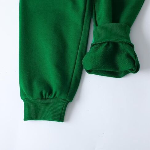 Hileelang Toddler Girls's Blants 3 عبوات سحب على القطن الفرنسي Terry Solid Conflech Pocket in Saudi Arabia