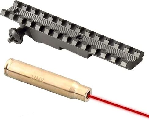 كومبو من 2 | بندقية ماوزر K98 7/8 ويفر بيكاتيني نطاق قاعدة السكك الحديدية ونقطة حمراء 8 مللي متر 8 مللي متر ماوزر تجويف الليزر أداة صيد بورسيت in Saudi Arabia