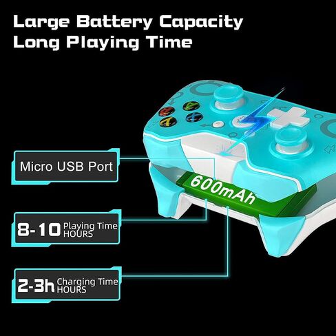 HanSY Wireless Controller for Xbox One, Series X/S, PS3, PC; 2.4GHz Wireless, No Headphone Jack in Saudi Arabia