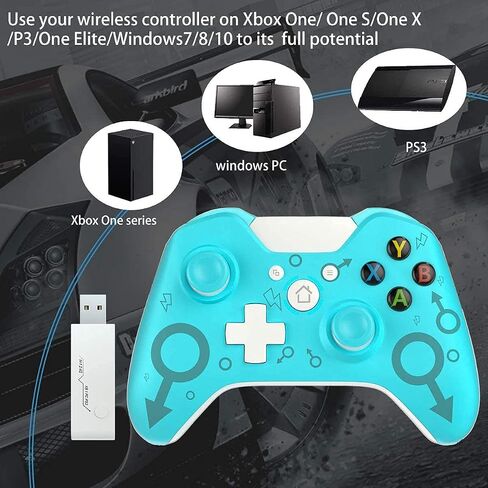 HanSY Wireless Controller for Xbox One, Series X/S, PS3, PC; 2.4GHz Wireless, No Headphone Jack in Saudi Arabia