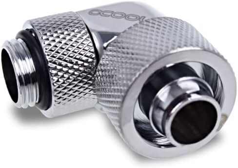 تركيب ضغط Alphacool Eiszapfen 16/10 مم، دوار 90 درجة، كروم، 4 عبوات in Saudi Arabia