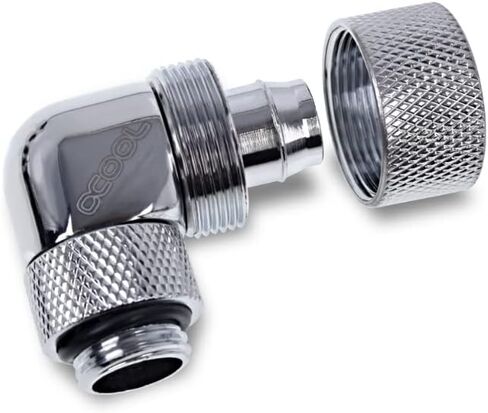 تركيب ضغط Alphacool Eiszapfen 16/10 مم، دوار 90 درجة، كروم، 4 عبوات in Saudi Arabia