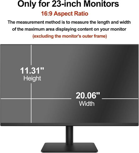 【20 Pack】 24 Inch Privacy Screen Filter for 16:9 Widescreen Monitor - Anti Glare Blue Light Blocking, Eye Protection Anti-Scratch Removable Protector in Saudi Arabia