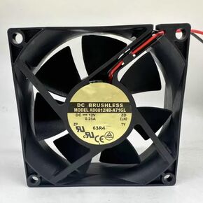 AD0812HB-A71GL DC 12V 0.25A 80x80x25mm 2-Wire Cooling Fan in Kuwait