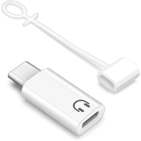 محول صوت USB C إلى Lightning، محول USB C ذكر إلى Lightning أنثى لسماعات الرأس HiFi يدعم التحكم في الخط متوافق مع iPhone/iPad Pro/Air/MacBook in Kuwait