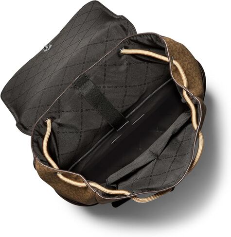 Michael Kors Hudson Travel Rucksack, Light Gunmetal Hardware/Husk Signature in Saudi Arabia