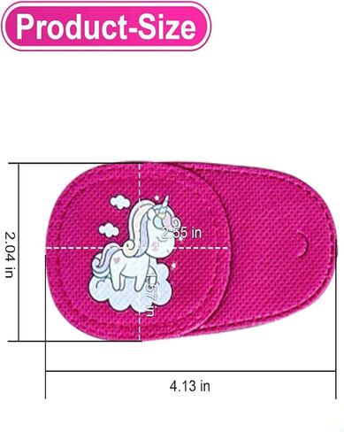 Eye Patches for Kids Girls Boys,6 Pcs Styles Eye Patch for Glasses Kids Reusable Eye Patch for Treating Lazy Eye Amblyopia Strabismus (Left Eye, Blue Transportation) in Kuwait