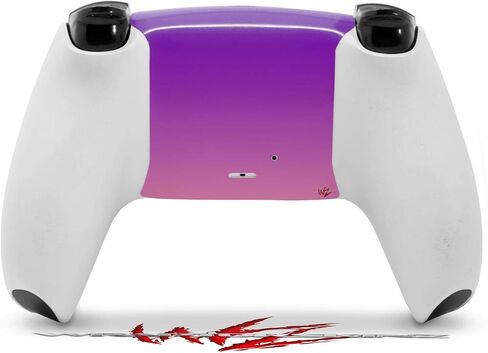 غلاف جلد WraptorSkinz متوافق مع وحدة تحكم Sony PS5 DualSense، يتلاشى بسلاسة باللون الوردي والأرجواني (وحدة التحكم غير متضمنة) in Saudi Arabia
