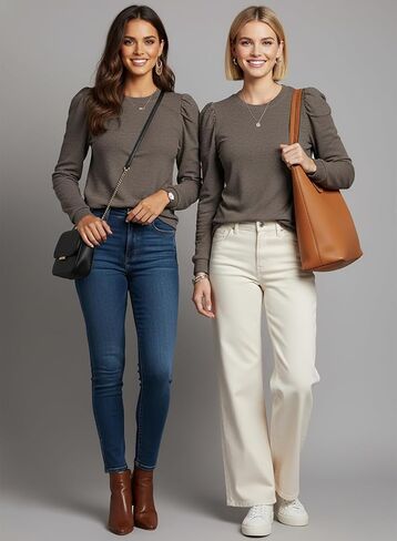 Dokotoo Women's Cashmere Sweaters 2025 Long Sleeve Crewneck Casual Tops Lightweight Wool Pullover Jumper Shirts in Saudi Arabia