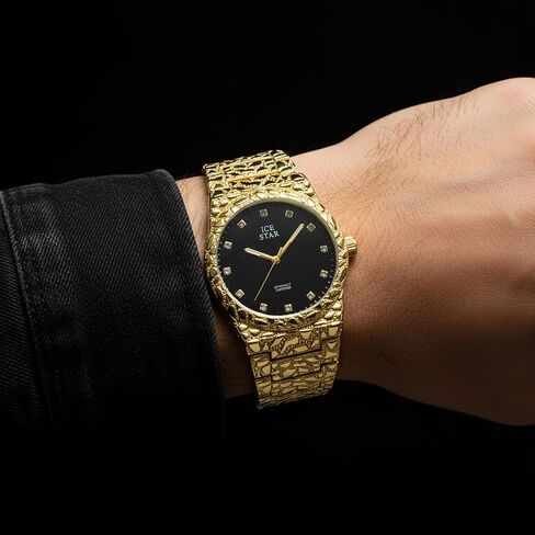Techno Pave Men's 45mm Design Design Watch & Set Set ، Diamond Ascent Dial in Kuwait