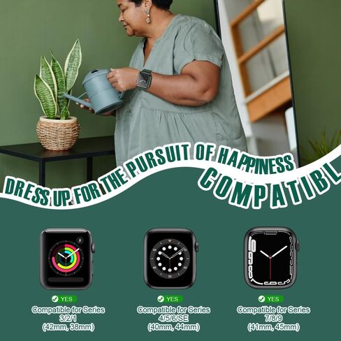حافظة متوافقة مع ساعة Apple Watch، مع واقي شاشة زجاجي مقوى مدمج، غطاء PC لسلسلة iWatch 9/8/7/SE 2rd SE 6 5 4/3 2 للاختيار DJSC (41 ملم، حافة زرقاء + فضية) in Saudi Arabia