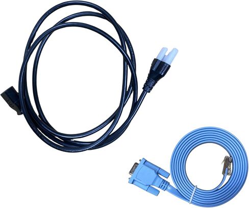 مجموعة الكابلات التسلسلية Reach PoE5 DB9 لاتصال اختبار Reach PoE - كابل RS232 باللون الأزرق الفاتح بطول 6 أقدام، وRollover Pinout RJ45 إلى DB9 in Saudi Arabia