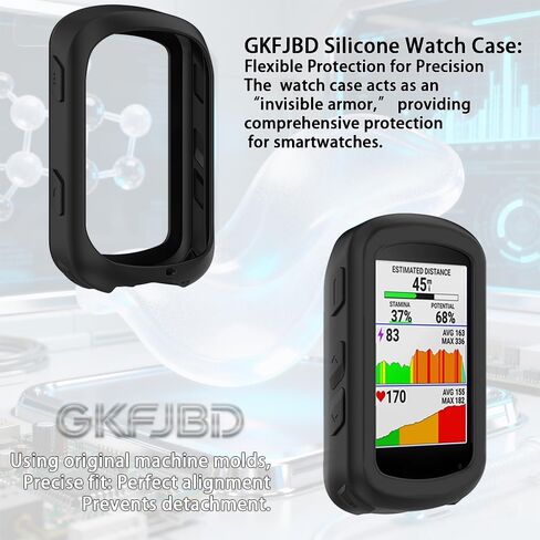 متوافق مع واقي شاشة Garmin Edge 840/Solar & Edge 540 GPS، مجموعة حافظة، طبقة حماية من الزجاج المقوى عالي الدقة مضاد للخدش وغطاء إطار ناعم من السيليكون (عبوة من 3+1) in Kuwait