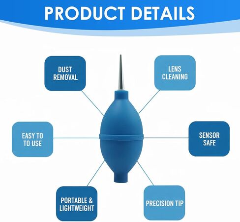 1PCS Compressed Air Duster,Camera Cleaning Kit,Coffee Cleaning Tool,Multi-Purpose Cleaning Device for Electronics,Cameras, Coffee Equipment,Ideal for Photographers and Tech Enthusiasts in Kuwait