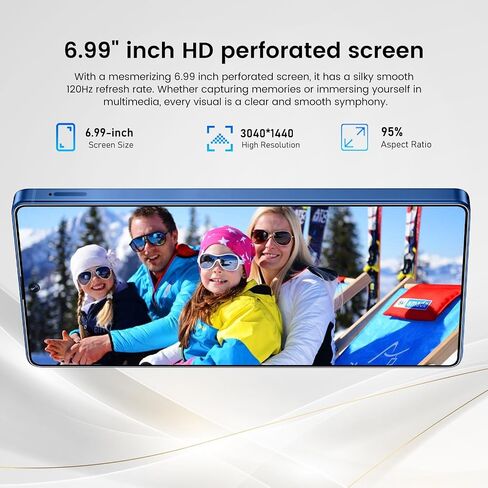I25 Ultra Flagship Killer Smartphone - Snapdragon 8 Gen 3, 16GB+512GB, Massive 6.99" FHD+ Display, 108MP+68MP Pro Cam, 7000mAh 2-Day Battery, Android 14, Includes Stylus Pen (Blue) in Saudi Arabia