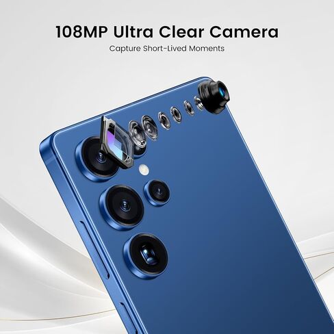 I25 Ultra Flagship Killer Smartphone - Snapdragon 8 Gen 3, 16GB+512GB, Massive 6.99" FHD+ Display, 108MP+68MP Pro Cam, 7000mAh 2-Day Battery, Android 14, Includes Stylus Pen (Blue) in Saudi Arabia