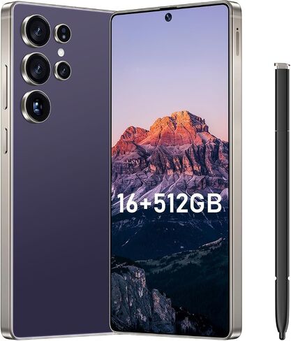 I25 Ultra Flagship Killer Smartphone - Snapdragon 8 Gen 3, 16GB+512GB, Massive 6.99" FHD+ Display, 108MP+68MP Pro Cam, 7000mAh 2-Day Battery, Android 14, Includes Stylus Pen (Blue) in Saudi Arabia