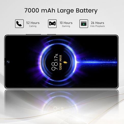 I25 Ultra Flagship Killer Smartphone - Snapdragon 8 Gen 3, 16GB+512GB, Massive 6.99" FHD+ Display, 108MP+68MP Pro Cam, 7000mAh 2-Day Battery, Android 14, Includes Stylus Pen (Blue) in Saudi Arabia