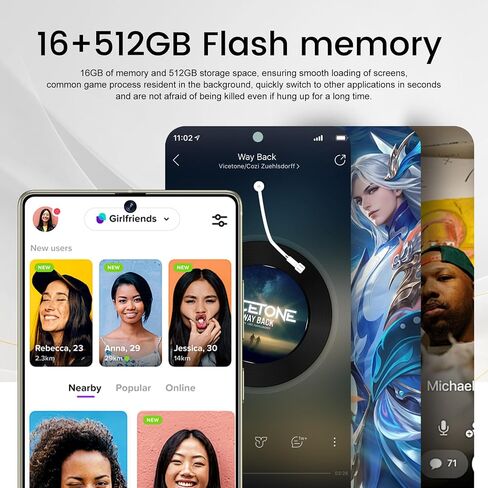 I25 Ultra Flagship Killer Smartphone - Snapdragon 8 Gen 3, 16GB+512GB, Massive 6.99" FHD+ Display, 108MP+68MP Pro Cam, 7000mAh 2-Day Battery, Android 14, Includes Stylus Pen (Blue) in Saudi Arabia