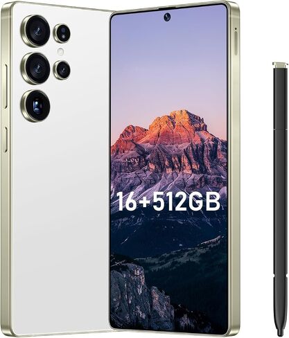 I25 Ultra Flagship Killer Smartphone - Snapdragon 8 Gen 3, 16GB+512GB, Massive 6.99" FHD+ Display, 108MP+68MP Pro Cam, 7000mAh 2-Day Battery, Android 14, Includes Stylus Pen (Blue) in Saudi Arabia