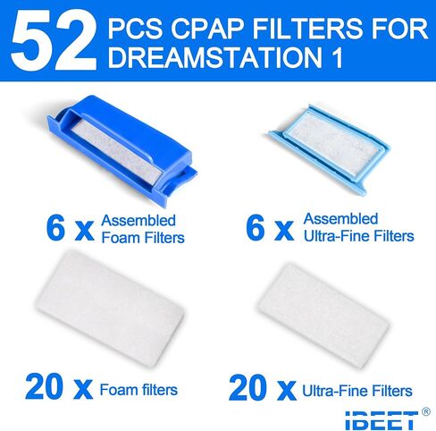 24 قطعة من مرشحات CPAP لمحطة Dream Station2، ومرشحات IBEET لمستلزمات DS 2، تتضمن 4 مرشحات مجمعة لمرشحات DS2، و8 مرشحات فائقة الدقة، و8 مرشحات رغوية in Kuwait