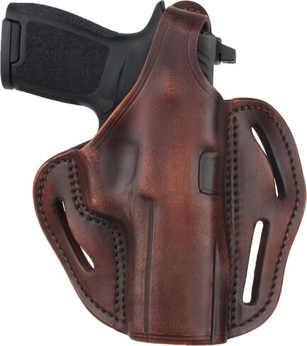 1791 GUNLEATHER Sig P320 Thumb Break Holster - حافظة مسدس جلدية OWB لليد اليمنى - تناسب Sig Sauer P220، P227، P320 و Ruger Security-9 in Kuwait