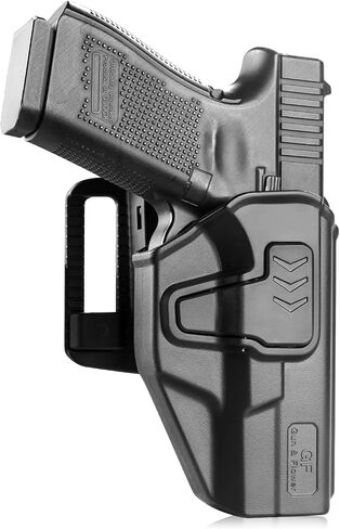Gun & Flower Tool-Free 360° Adjustment OWB Holster, Optic/RDS Compatible for Taurus G2C G3C, Glock 19 19X 23 32 45, M&P Shield 9MM/380 EZ, Quick Release, Level 2 Retention, Belt Loop in Kuwait