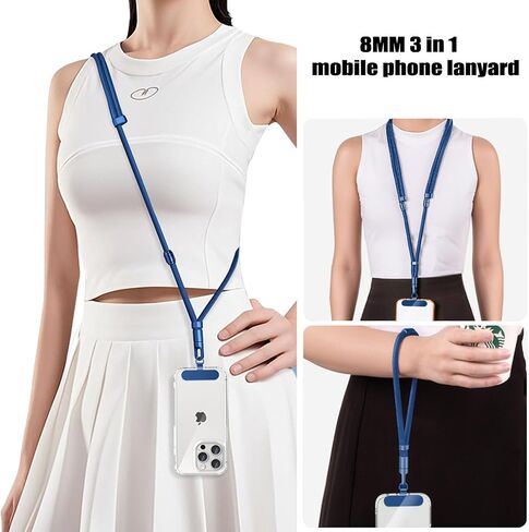 STARGAZ Cell Phone Lanyards & Wrist Straps,Save The Girls Anti Theft Phone Strap,adjustable straps,Supports Crossbody,Neck Holder Use,Compatible With Most Mobile Phones,Is a rave essentials(Lavender) in Kuwait