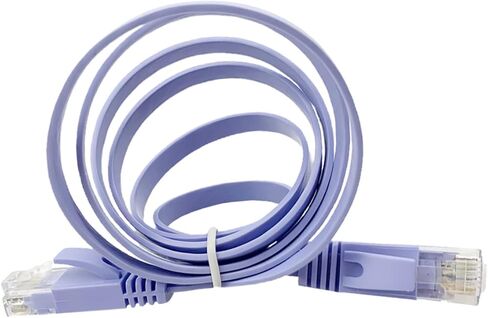 كابل إيثرنت TEHAUX Cat6 بطول 0.5 متر كابل LAN مسطح لأجهزة التوجيه المتوافقة مع الكمبيوتر المحمول والطابعة سلك الشبكة عالي التحمل تصميم موفر للمساحة in Saudi Arabia