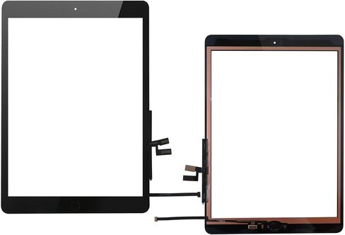 Replacement Screen Digitizer Glass Touch Screen Repair Kit with Home Button+Tools for iPad 7th Gen / 7/8 (White) by YTXXDEUS in Saudi Arabia