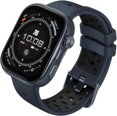 ساعة ذكية Cubitt VIVA Pro 2، شاشة AMOLED HD مقاس 1.85 بوصة، نظام تحديد المواقع العالمي (GPS) مدمج، خرائط غير متصلة بالإنترنت، مقياس الضغط الجوي، بوصلة، VITA AI، مدرب الذكاء الاصطناعي، درجات الاستعداد والنوم، أكثر من 100 وضع رياضي، 5ATM، بطارية تدوم 10 أيا in Kuwait