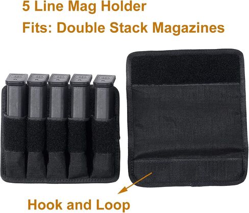 TAFTACFR Tactical Pistol Magazine Storage Pouch,Line Magazine Pouch,Molle Mag Pouch with Removeable Flaps,Ammo Mag Holder Fits Most Single and Double Magazines in Saudi Arabia