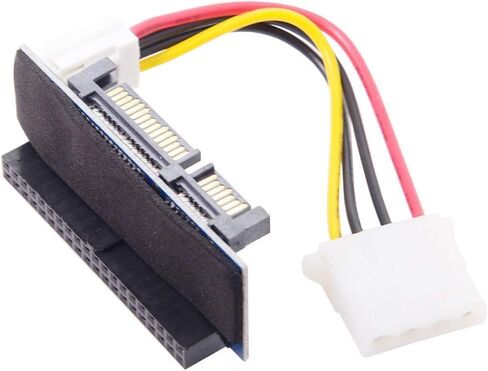 Sintech 44pin IDE HDD to SATA Motherboard Adapter Card with 30cm SATA 7+15pin Cable for Desktop 2.5 Inch Hard Disk Drive in Saudi Arabia