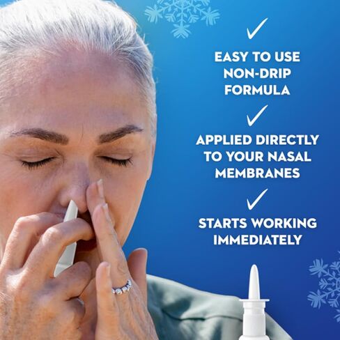 Mucinex Nasal Decongestant Spray، Sinus-Max شديد تخفيف احتقان الأنف، رذاذ الأنف الشفاف والبارد، يدوم 12 ساعة، سريع المفعول، نكهة المنثول المبردة، قد تختلف التعبئة، 0.75 أونصة سائلة (عبوة من 6) in Saudi Arabia