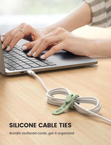 Lamicall 20Pack Silicone Cable Ties + Car Tablet Holder in Saudi Arabia