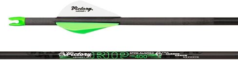 Victory Archery RIP 0.204" 250/300/350/400/500 Spine Small Diameter Carbon Hunting Arrow Vane Fletched 6 Pack in Kuwait