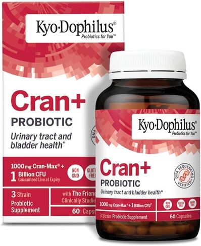 Kyo-Dophilus Cran+ Probiotic, Urinary Tract and Bladder Health*, 60 capsules in Saudi Arabia