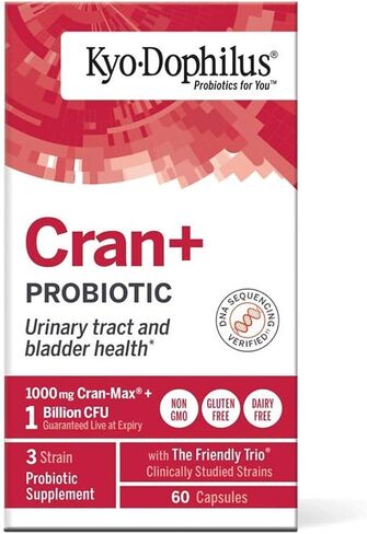 Kyo-Dophilus Cran+ Probiotic, Urinary Tract and Bladder Health*, 60 capsules in Saudi Arabia