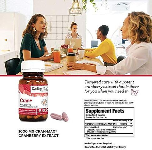 Kyo-Dophilus Cran+ Probiotic, Urinary Tract and Bladder Health*, 60 capsules in Saudi Arabia