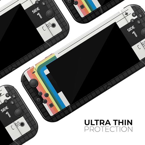 Design Skinz - متوافق مع Nintendo Switch OLED Dock فقط - غطاء حماية من الفينيل مقاوم للخدش وقابل للإزالة - شريط كاسيت صوتي عتيق V1 in Saudi Arabia