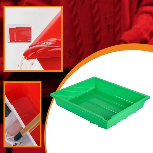 12inch Darkroom Developing Tray 36x31cm Sturdy Accessory Versatile for 4x5 & 8x10 Film Anti Leak Large Format Processing Tray, Green in Saudi Arabia